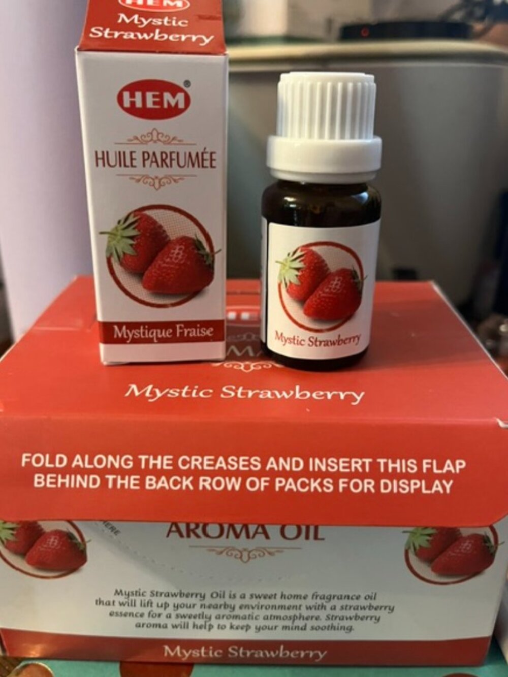 10 ml HEM Mystic Strawberry Aroma Oil - NEW IN BOX - BUNDLE ITEM